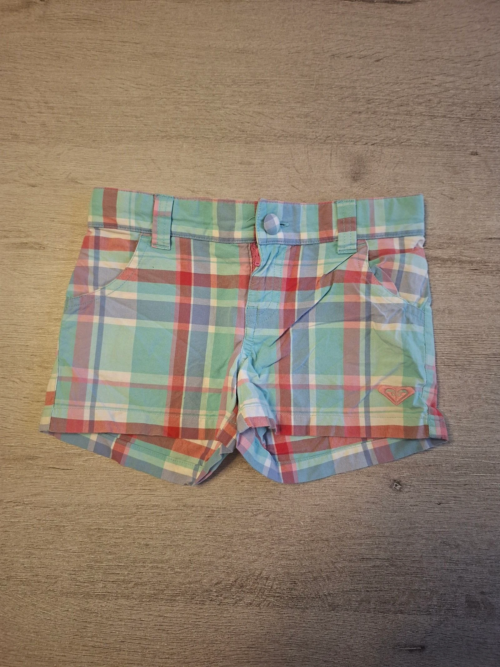 🌷 F3-44 🌷 ROXY geruite meisjesshort — maat 6 jaar Kleurrijk, trendy en uiterst comfortabel 🌷 – photo 2